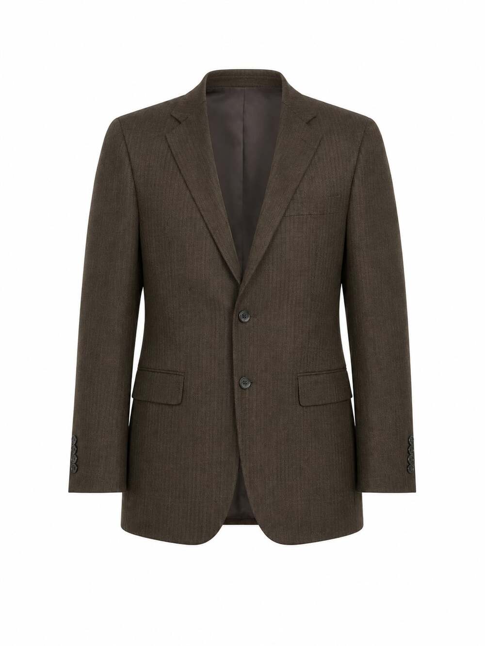 Ralph Lauren Brown Herringbone Two-Button Sport Coat Blazer Mens size 40L